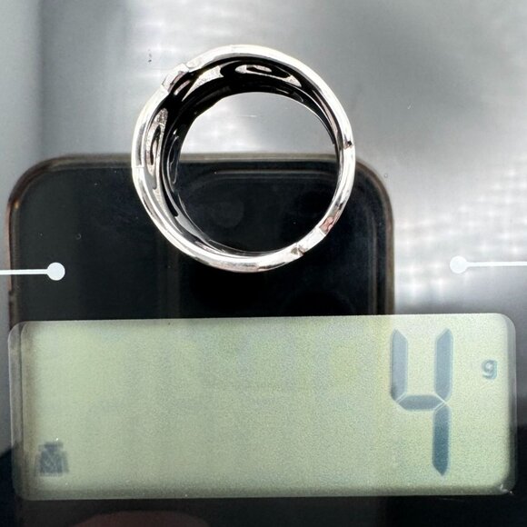 Sterling Silver Taxco Mexico Ring .925 Size 6 Rope Scroll Design Vintage 4 Grams - Picture 9 of 9